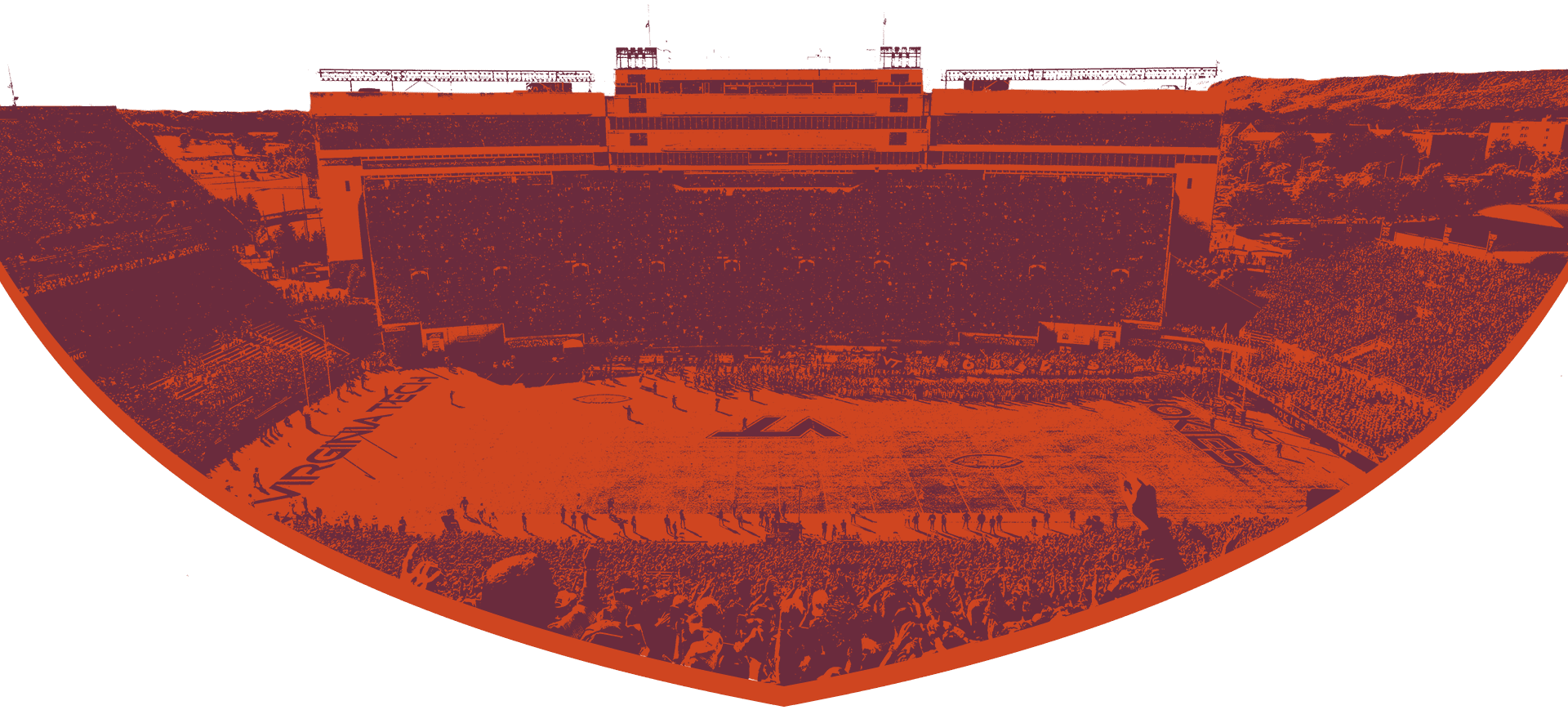 Full football stadium